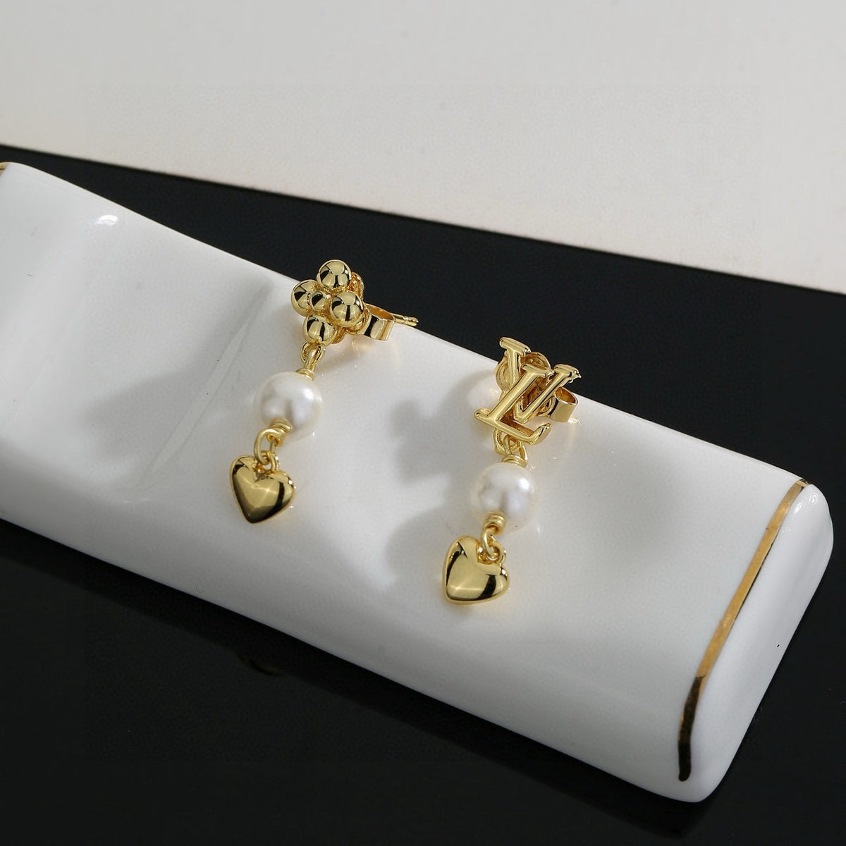 minimalist Stud Earrings for women - alternate angle view 4