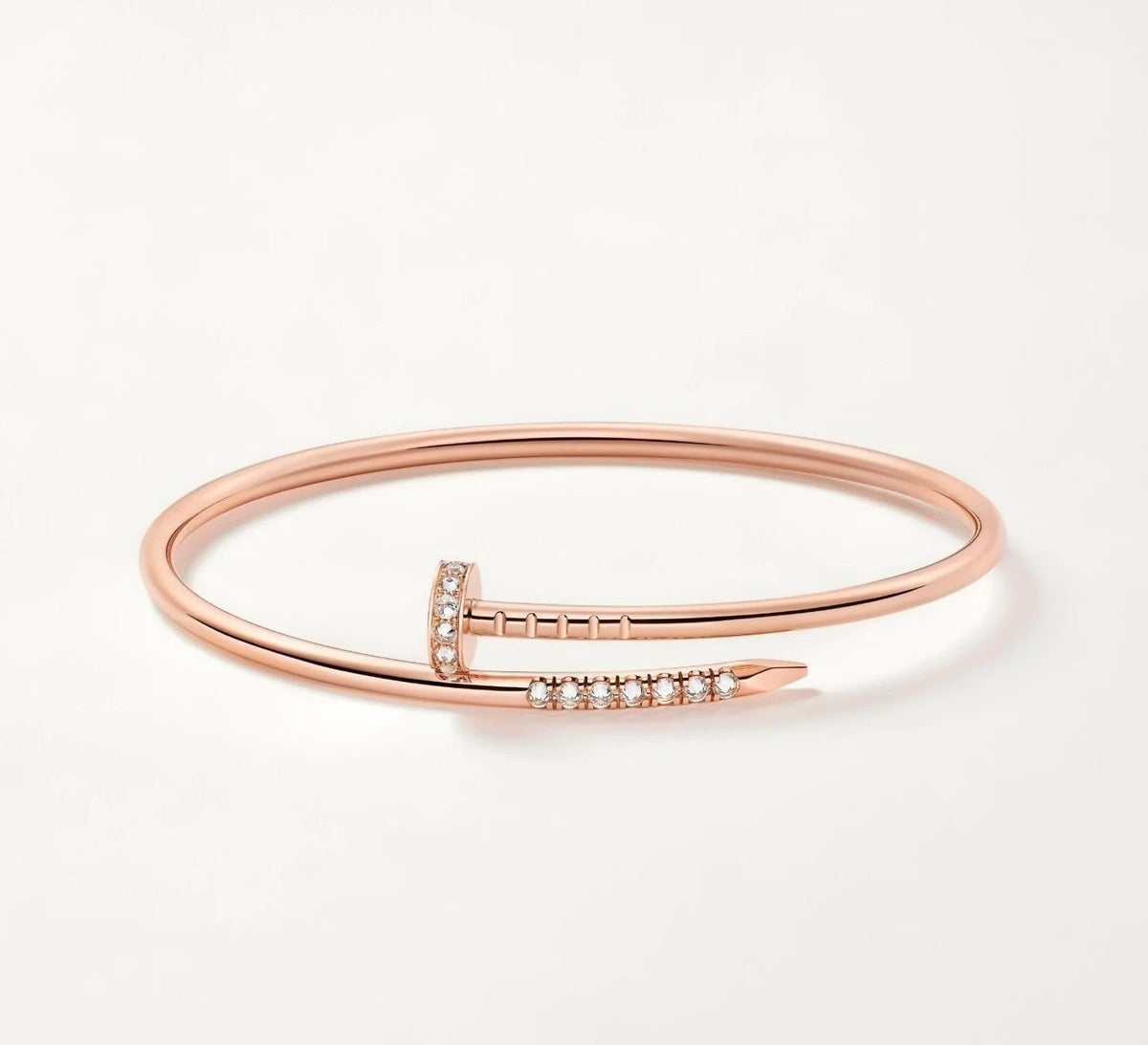 tricolor crystal Bangle for women - product detail view