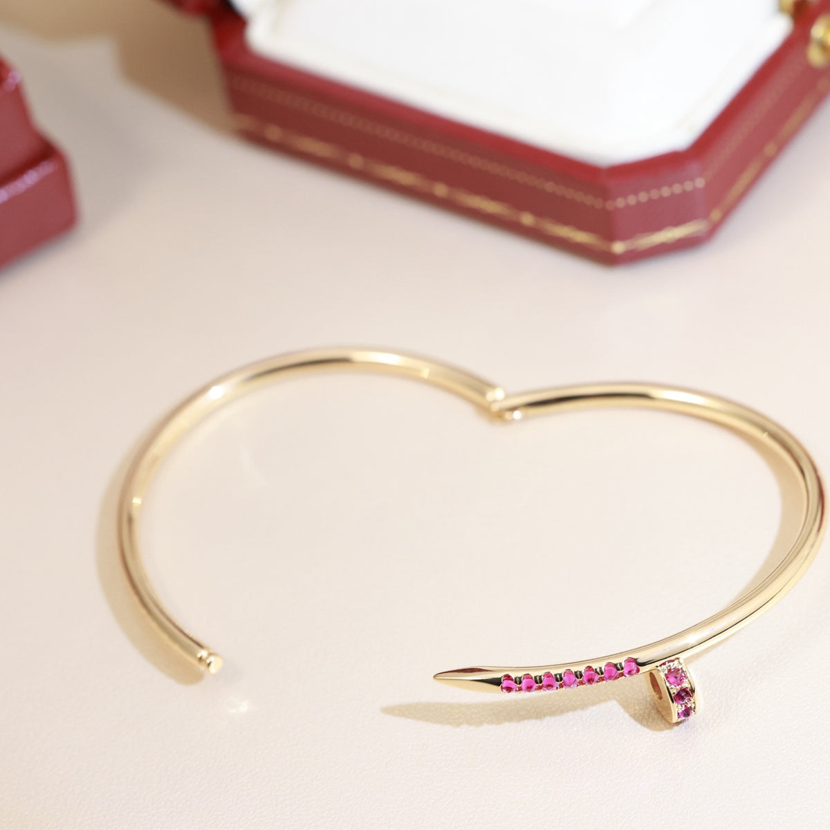 tricolor crystal Bangle for women - alternate angle view 7