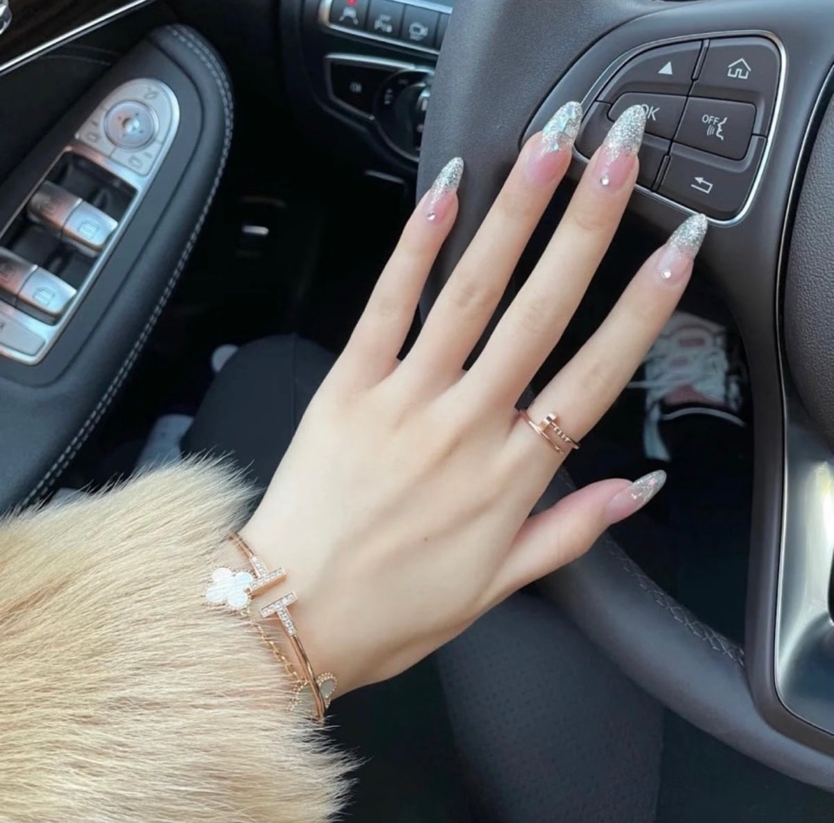 gold brass luxury Ring for women - alternate angle view 10