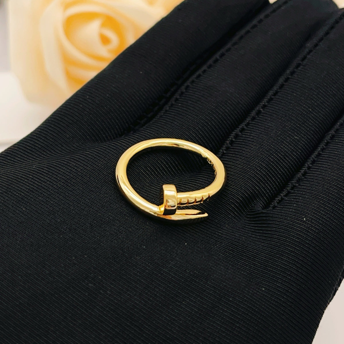 gold brass luxury Ring for women - alternate angle view 7