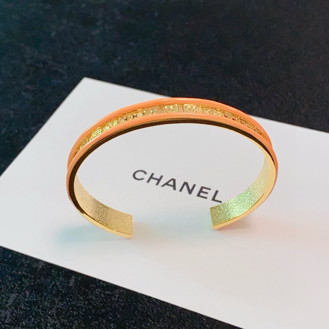 yellow letter Bangle for women - alternate angle view 6