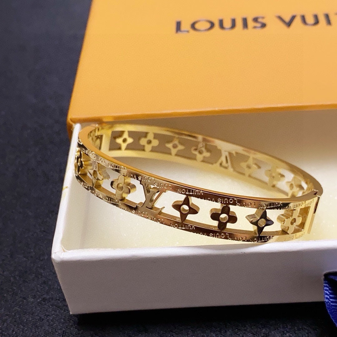 white vintage Bangle for women - alternate angle view 2