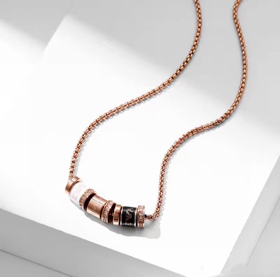 white stylish Pendant for women - alternate angle view 2