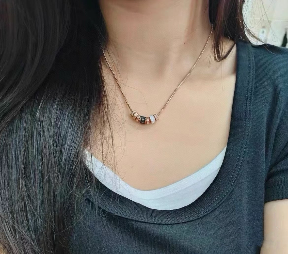 white stylish Pendant for women - alternate angle view 6