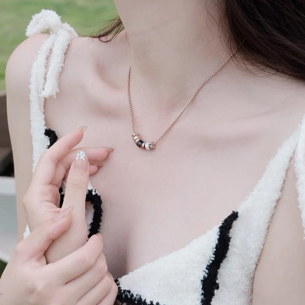 white stylish Pendant for women - alternate angle view 5