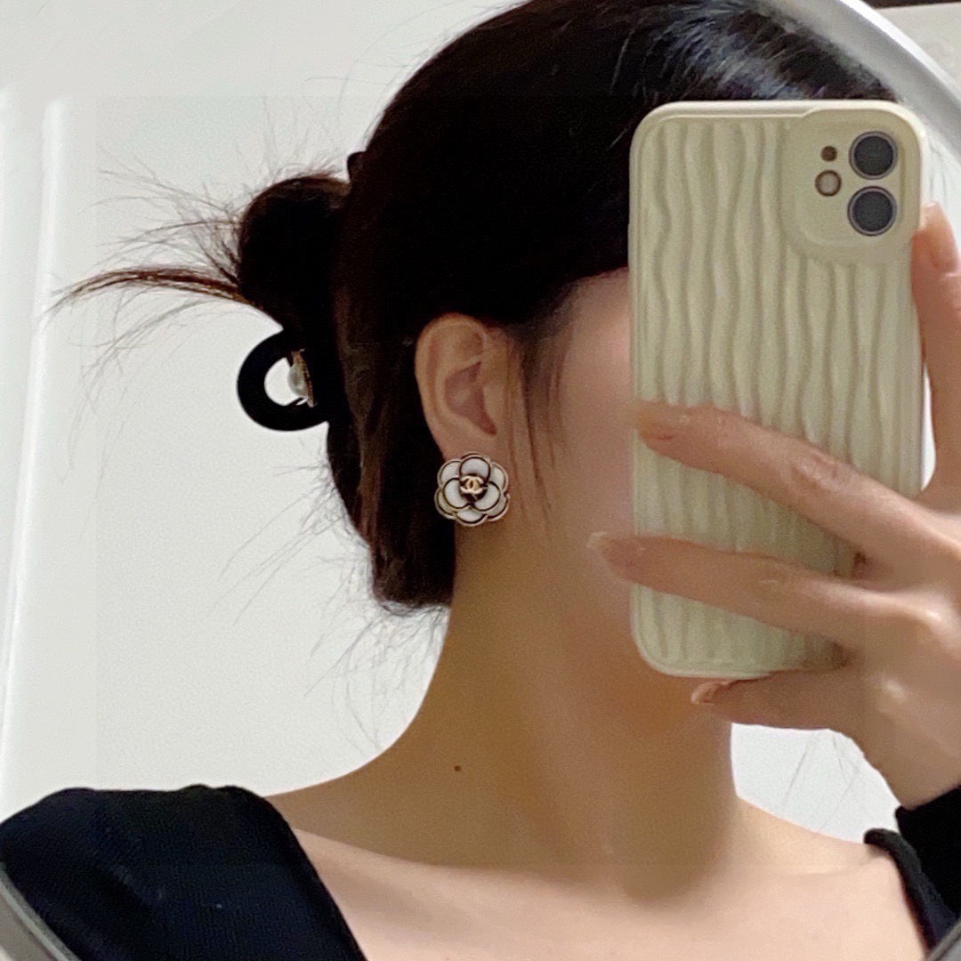 yellow silver post luxury Drop Earrings for women - alternate angle view 2