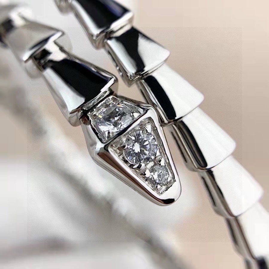 rose gold crystal rose Bangle for women - alternate angle view 4