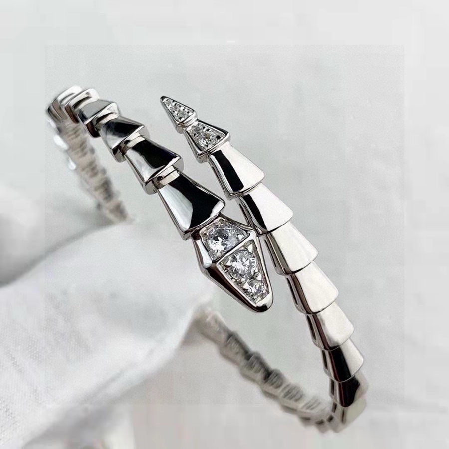 rose gold crystal rose Bangle for women - alternate angle view 3