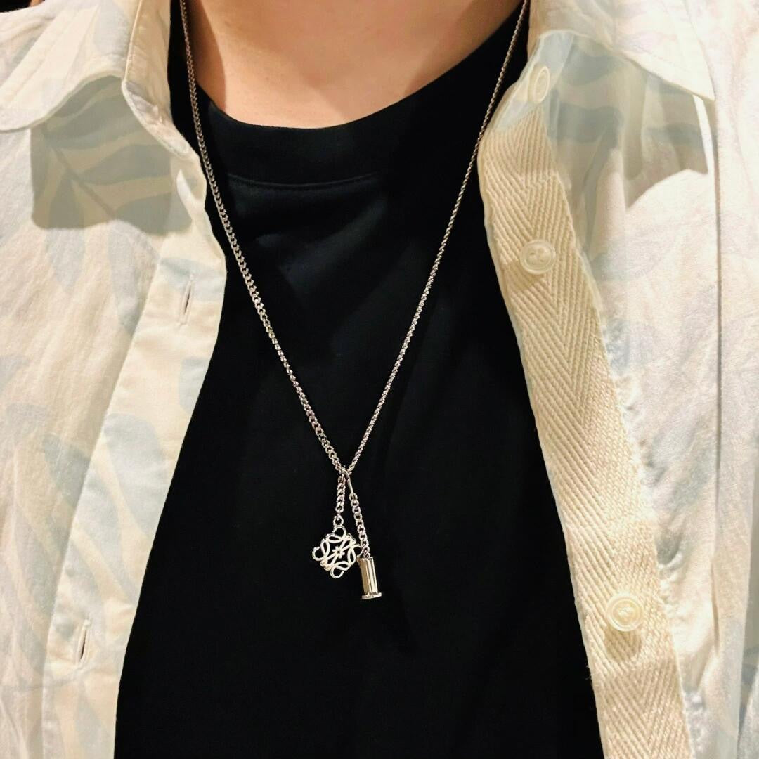 yellow brass Necklace for women - alternate angle view 5
