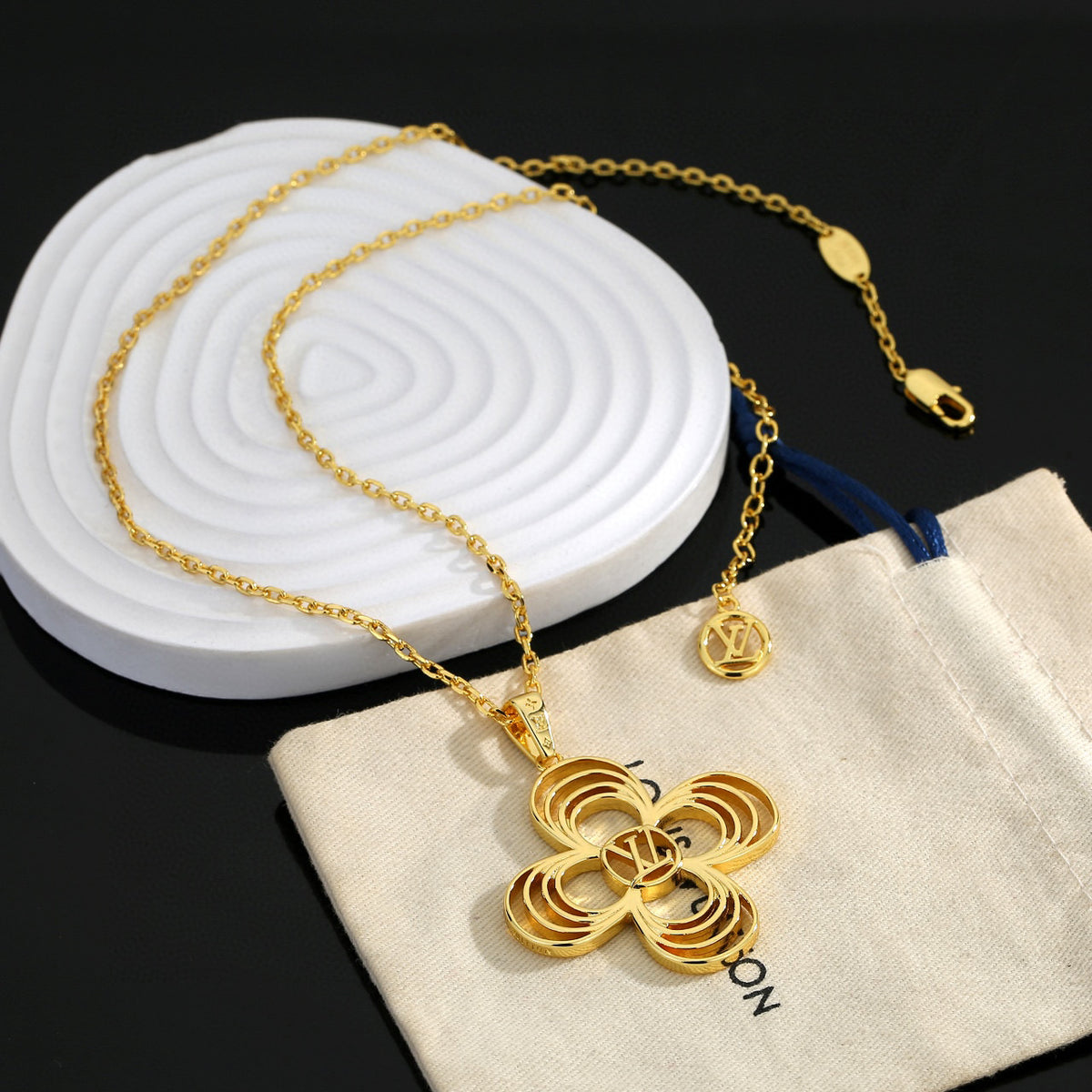 letter Necklace for women - alternate angle view 2