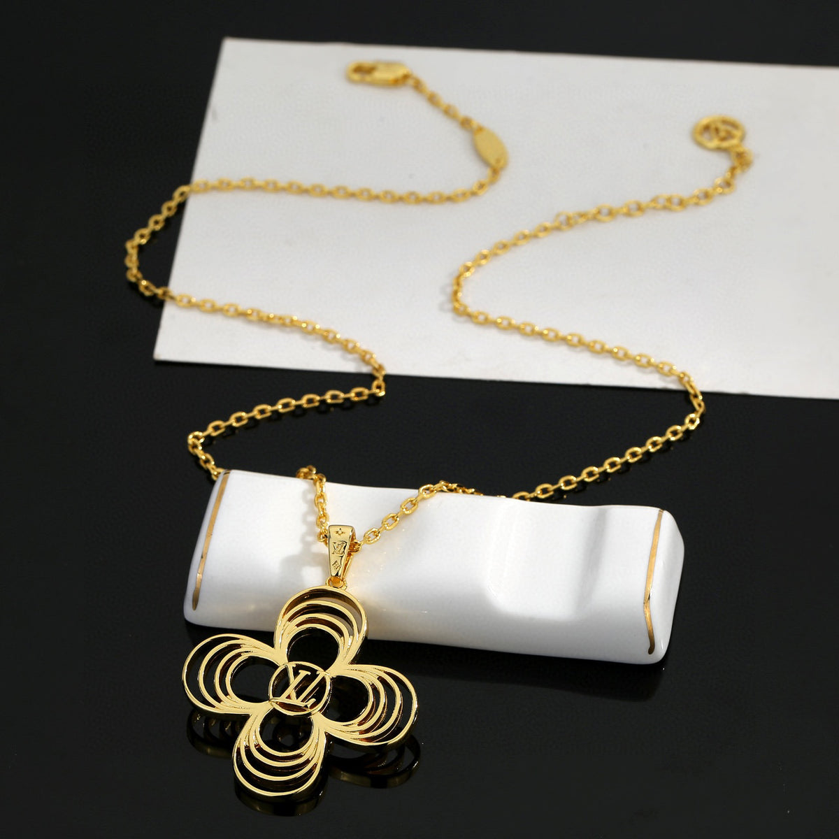 letter Necklace for women - alternate angle view 5
