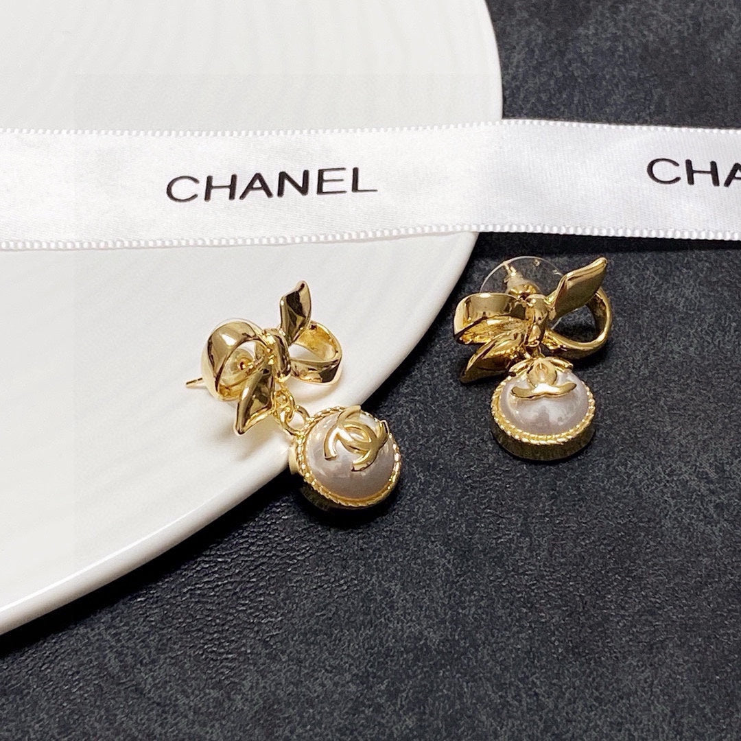 yellow brass butterfly Drop Earrings for women - alternate angle view 7