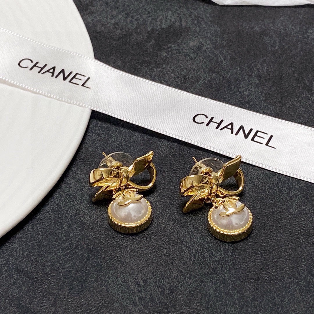 yellow brass butterfly Drop Earrings for women - alternate angle view 6
