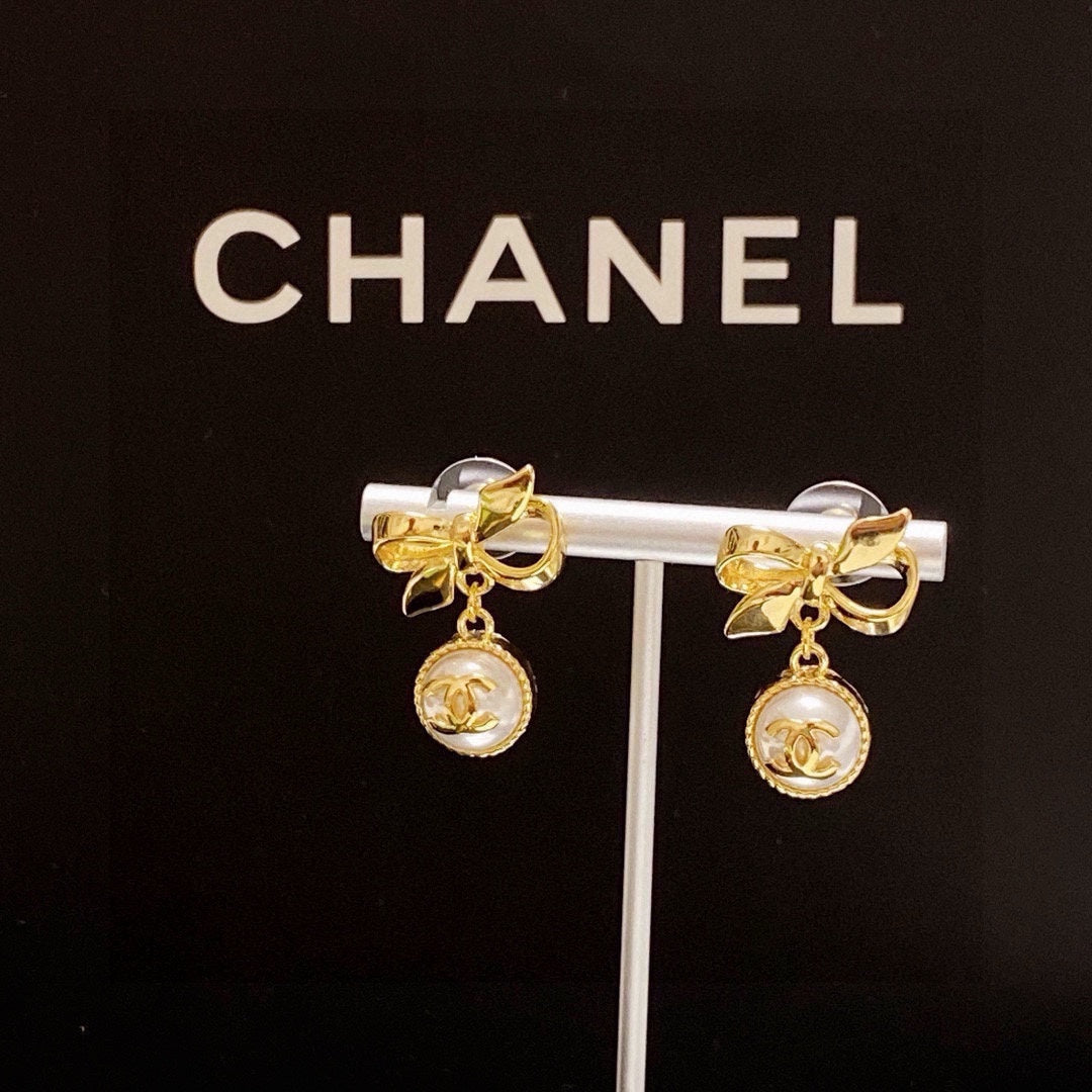 yellow brass butterfly Drop Earrings for women - alternate angle view 9