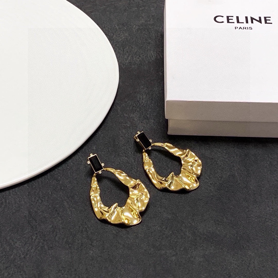 gold elegant Drop Earrings for women - alternate angle view 9