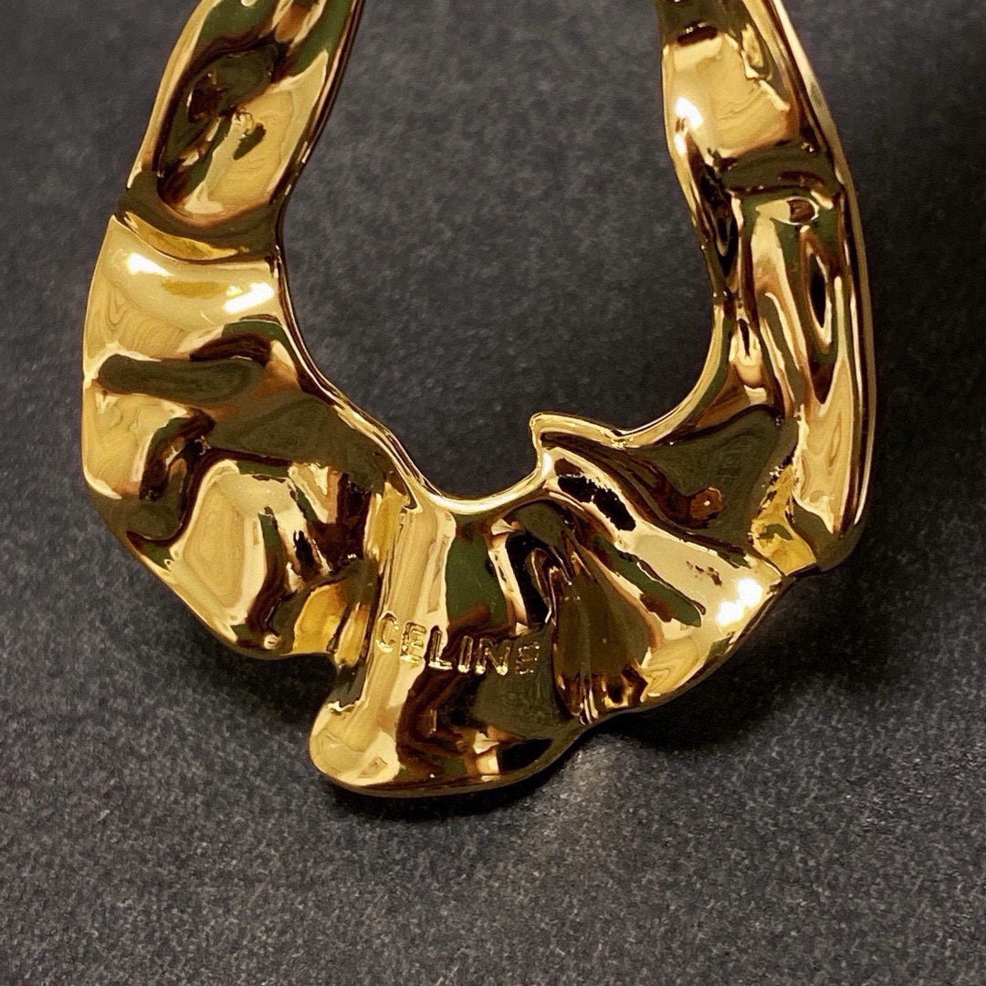 gold elegant Drop Earrings for women - alternate angle view 5