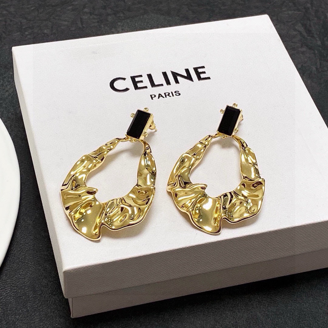 gold elegant Drop Earrings for women - alternate angle view 7