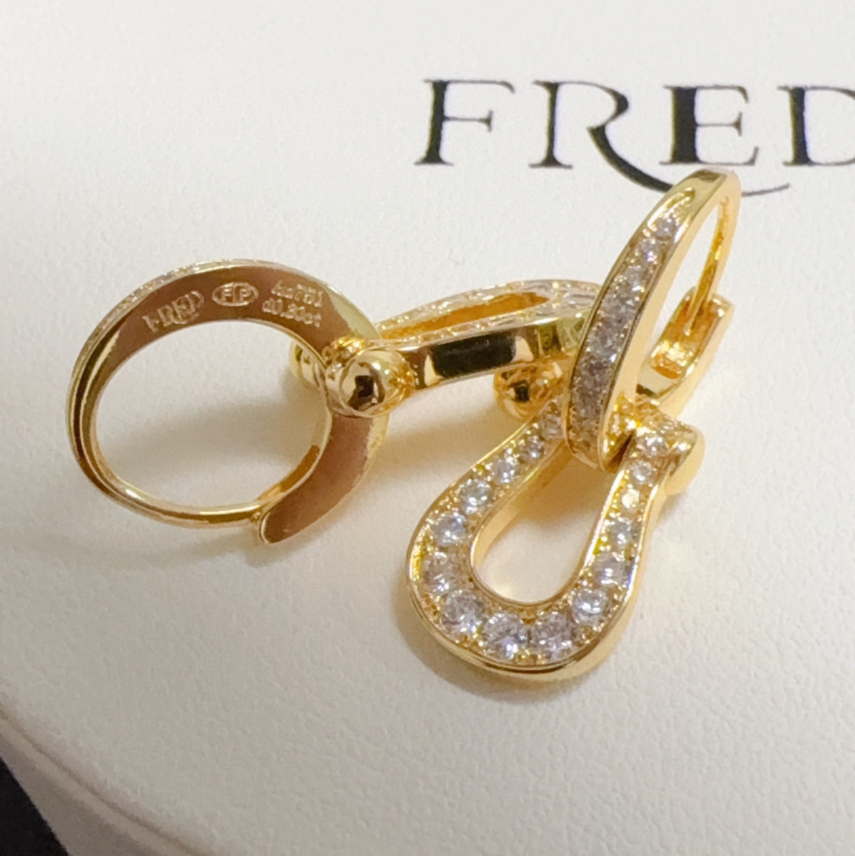 rose gold crystal rose Drop Earrings for men - alternate angle view 5
