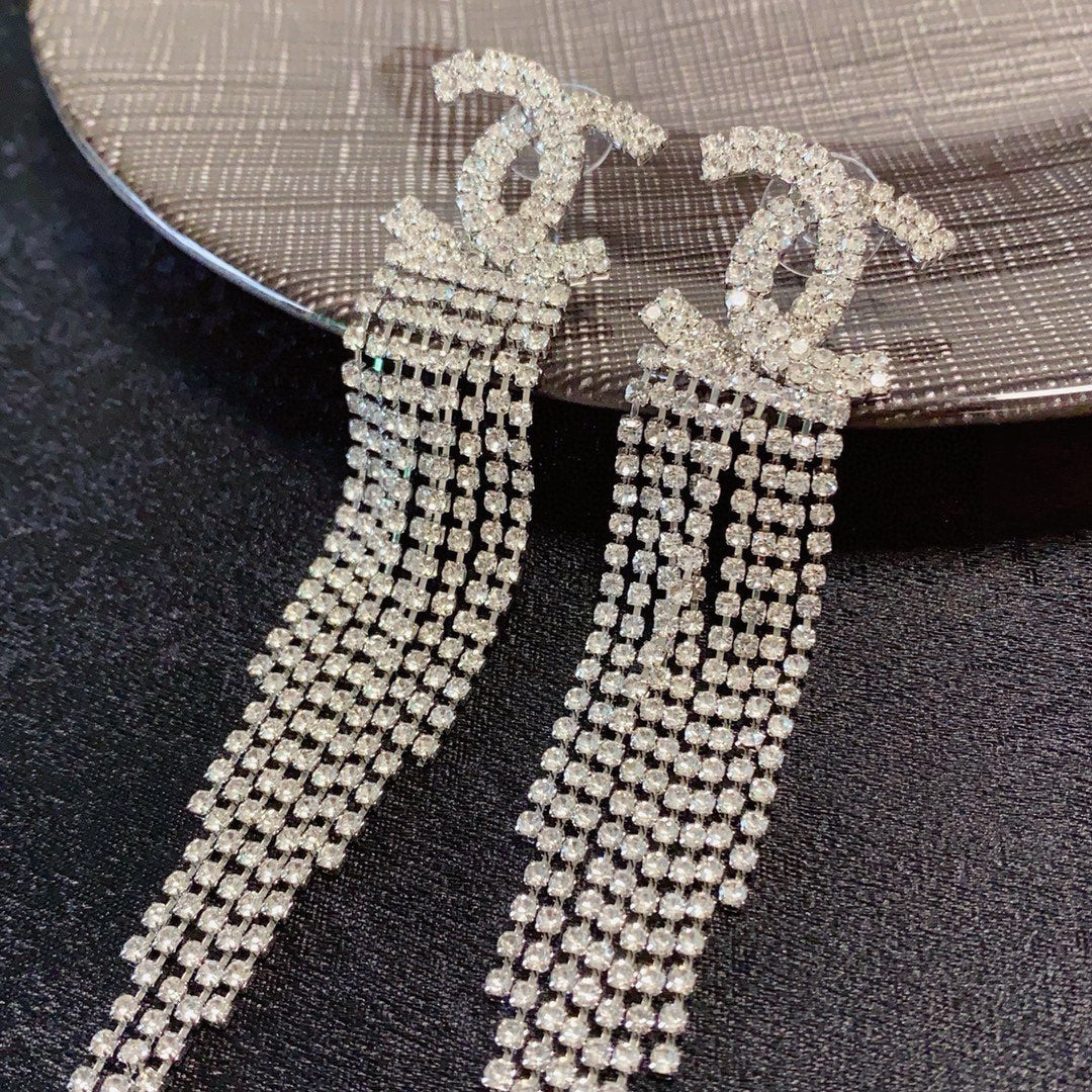 red brass tassel Drop Earrings for women - alternate angle view 7
