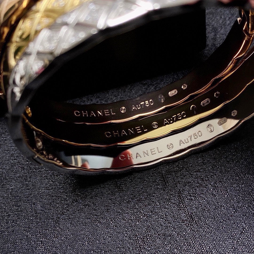 white crystal crystal inlaid Bangle for women - alternate angle view 5