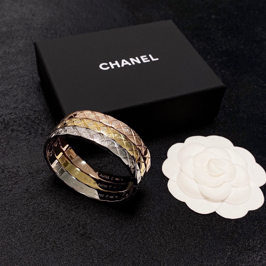 white crystal crystal inlaid Bangle for women - alternate angle view 9