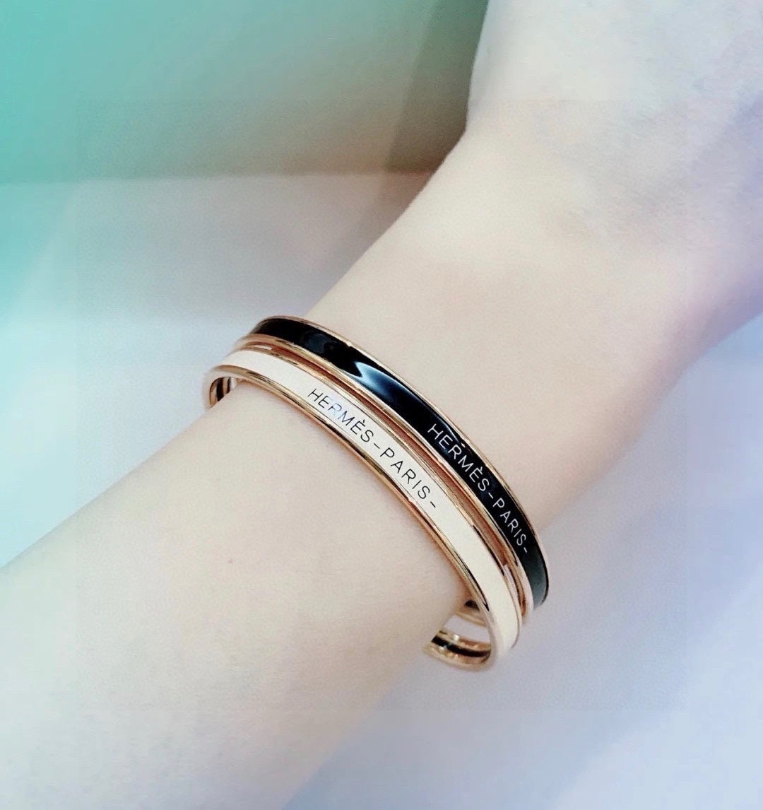 green enamel Bangle for women - alternate angle view 2