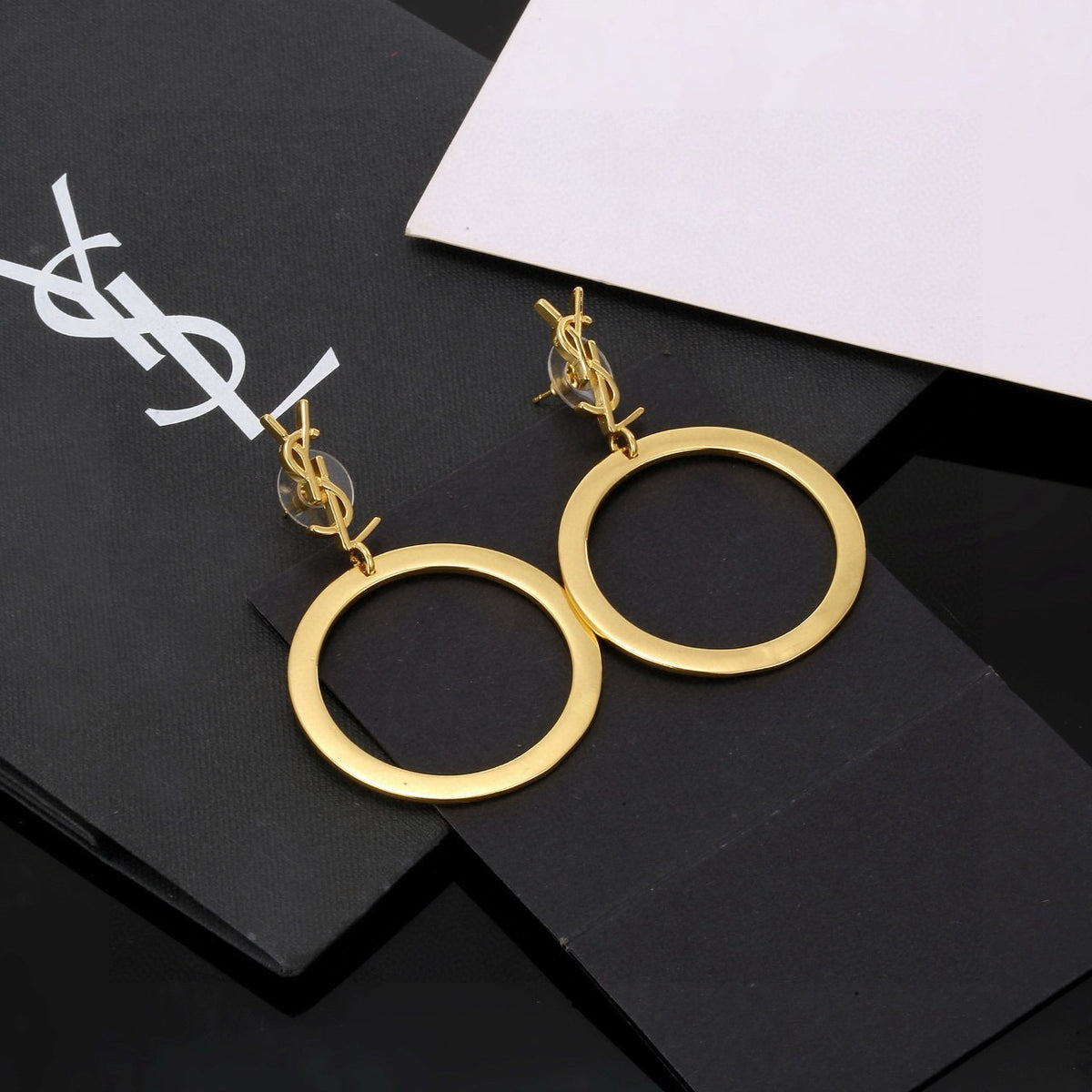 luxury Stud Earrings for women - alternate angle view 4