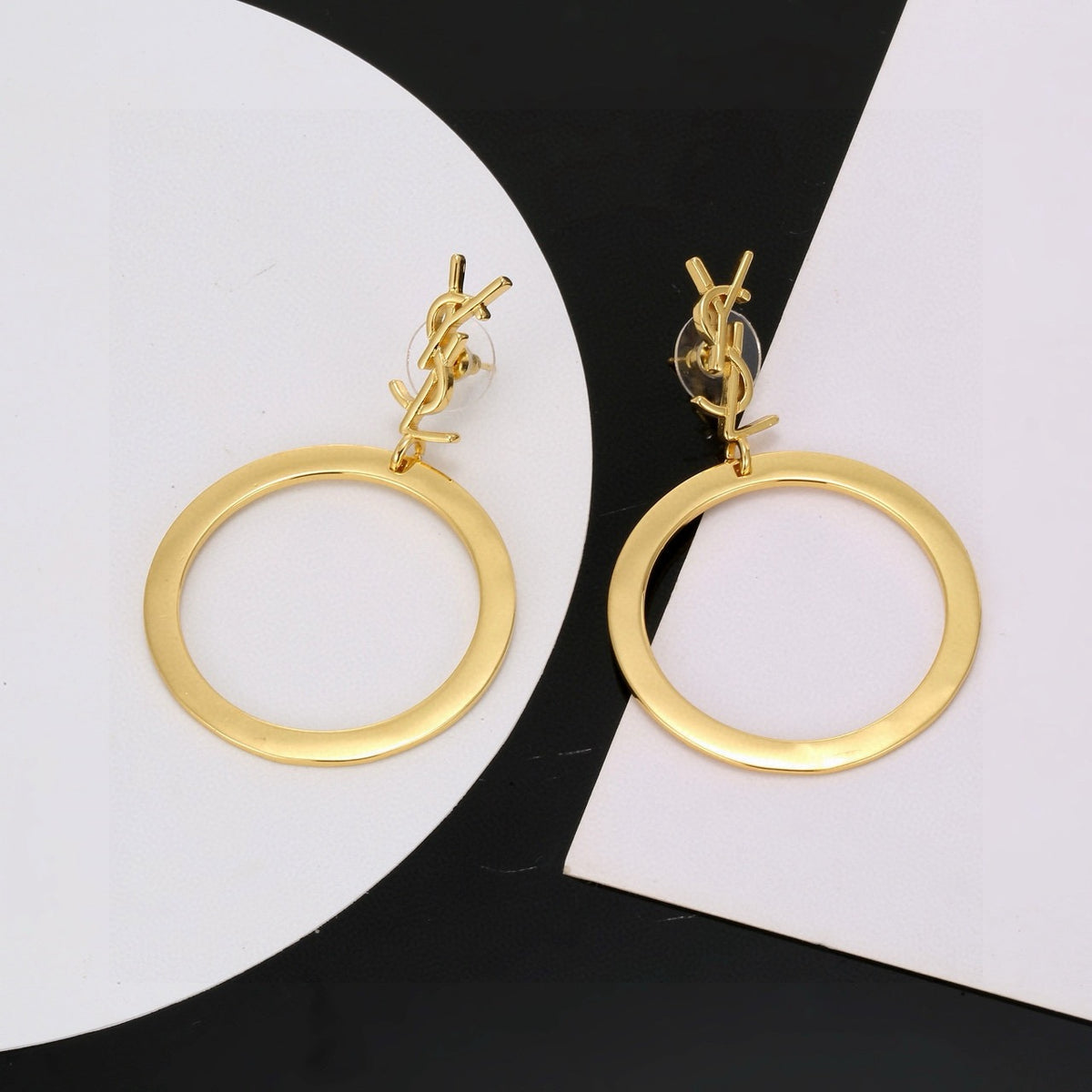 luxury Stud Earrings for women - alternate angle view 3