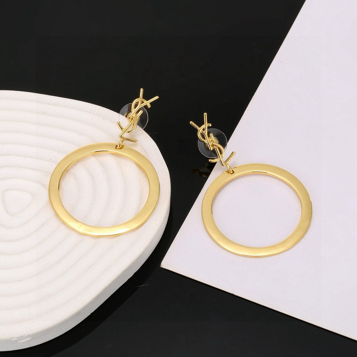 luxury Stud Earrings for women - alternate angle view 6