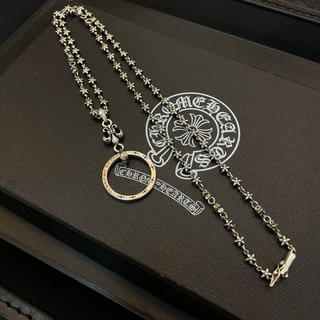 antique cross Pendant for men - alternate angle view 4