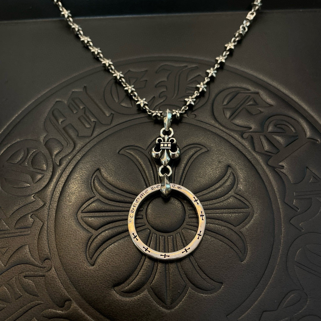 antique cross Pendant for men - alternate angle view 6