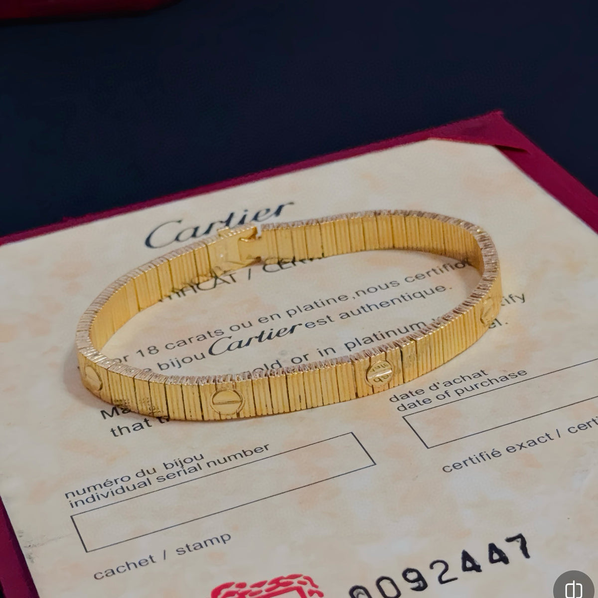 gold crystal floral Bangle for men - alternate angle view 8