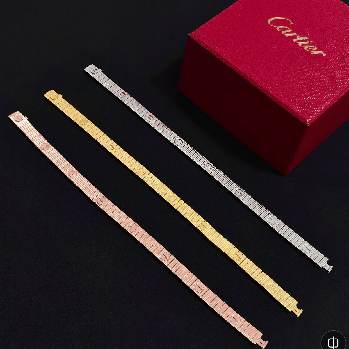 gold crystal floral Bangle for men - alternate angle view 9