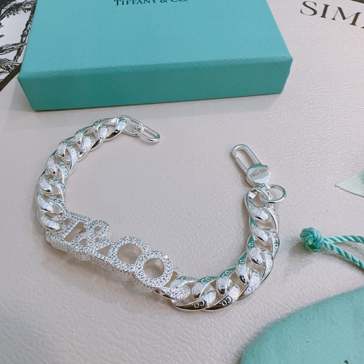 antique crystal vintage Bracelet for men - alternate angle view 5