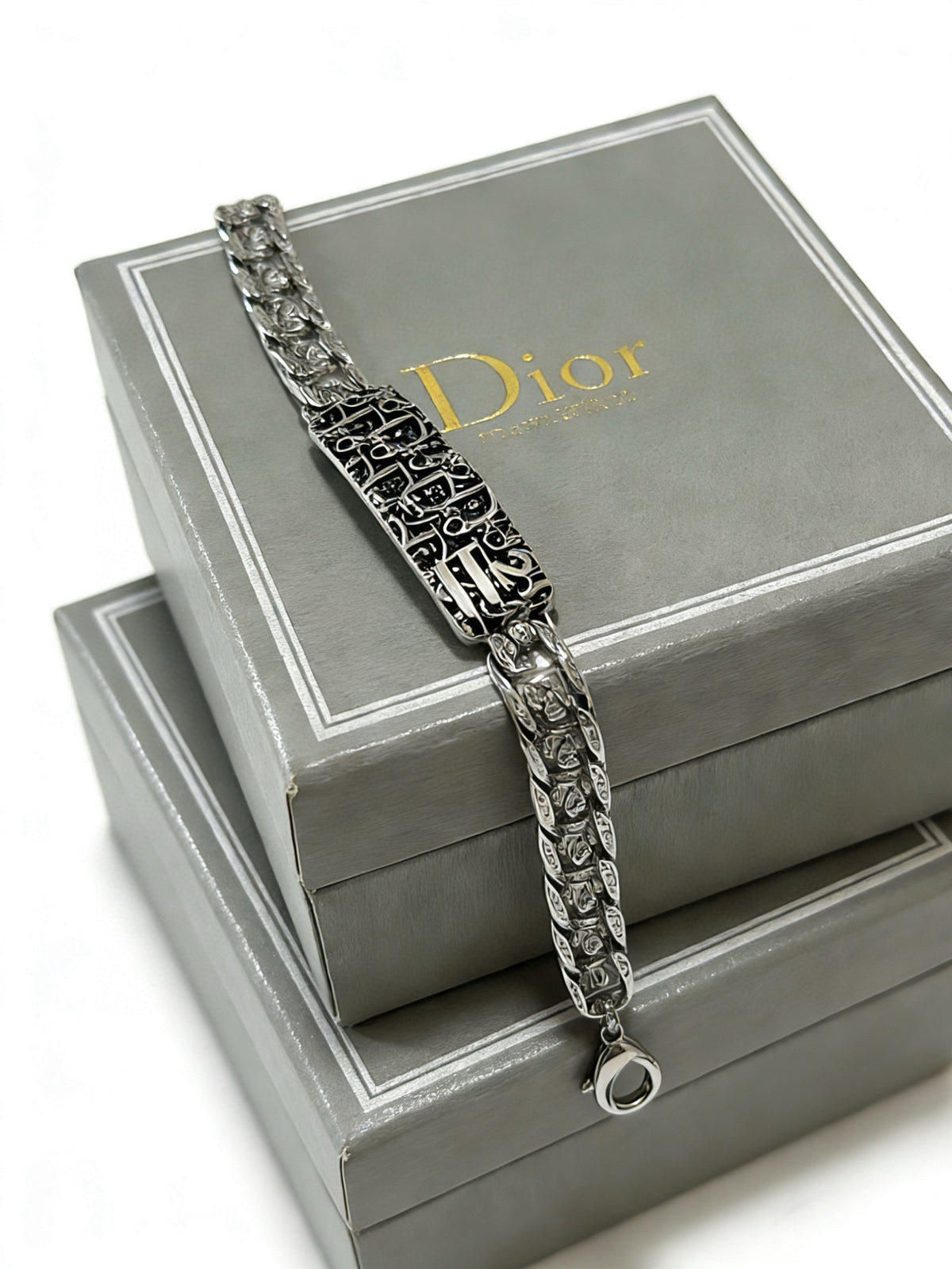 antique chain Bracelet for men - alternate angle view 5