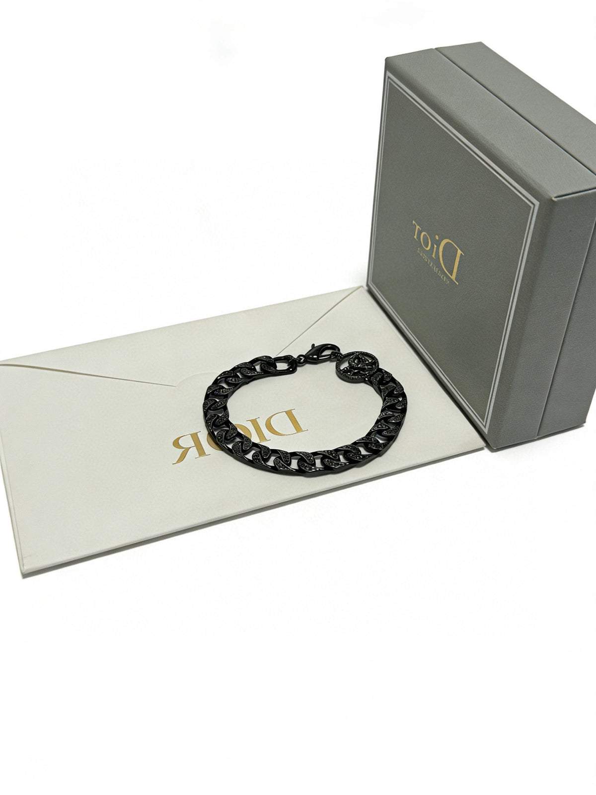 antique chain Bracelet for men - alternate angle view 2