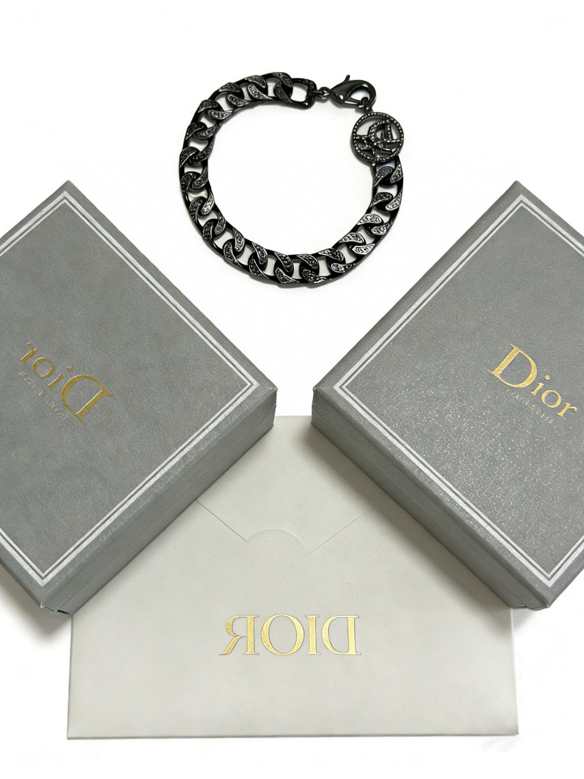antique chain Bracelet for men - product detail view