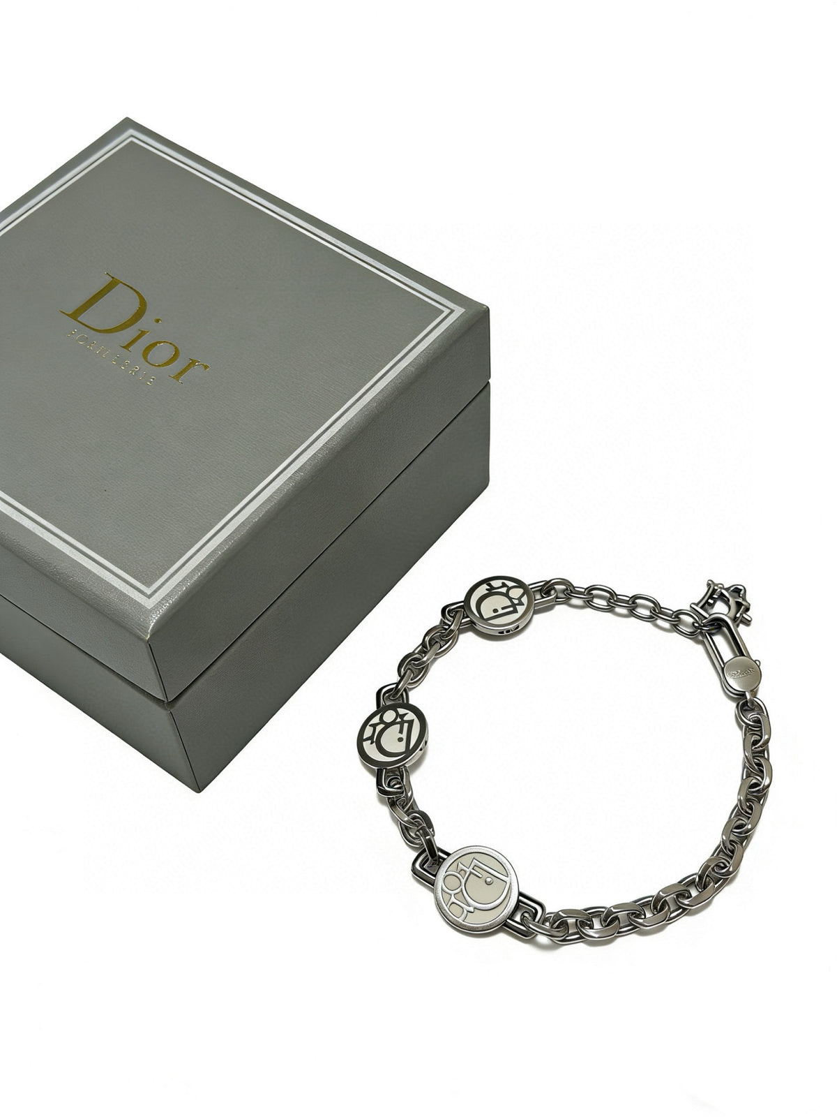 antique chain Bracelet for men - alternate angle view 3
