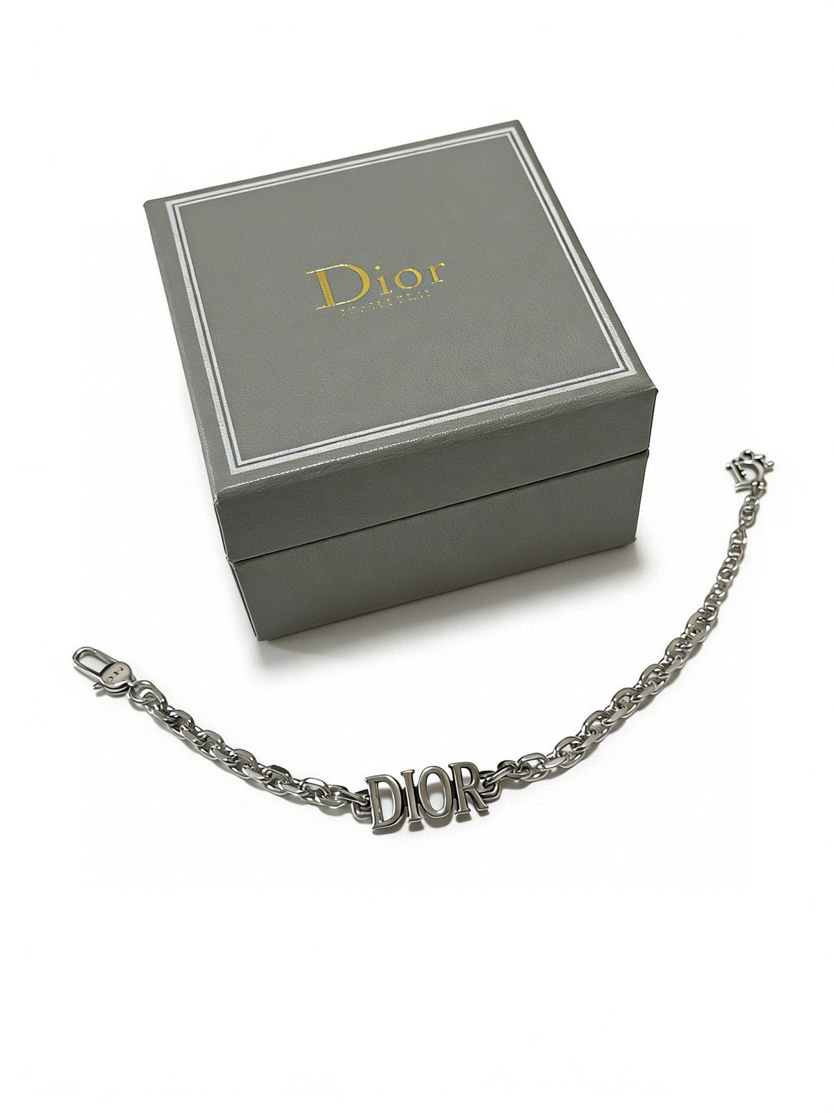 antique chain Bracelet for men - alternate angle view 3