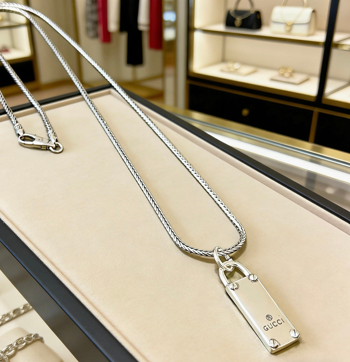 antique double g Necklace for women - alternate angle view 8