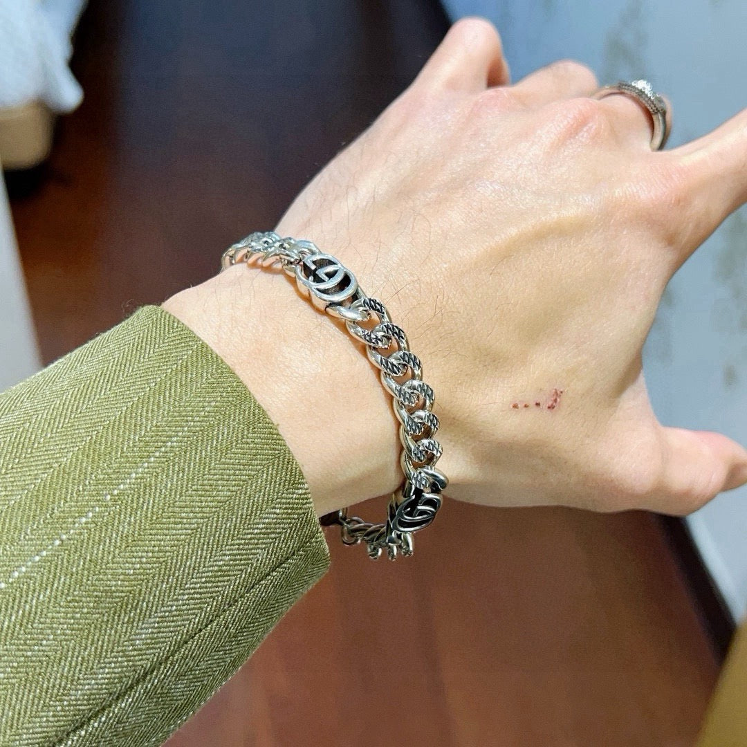 beige delicate Bracelet for men - alternate angle view 7
