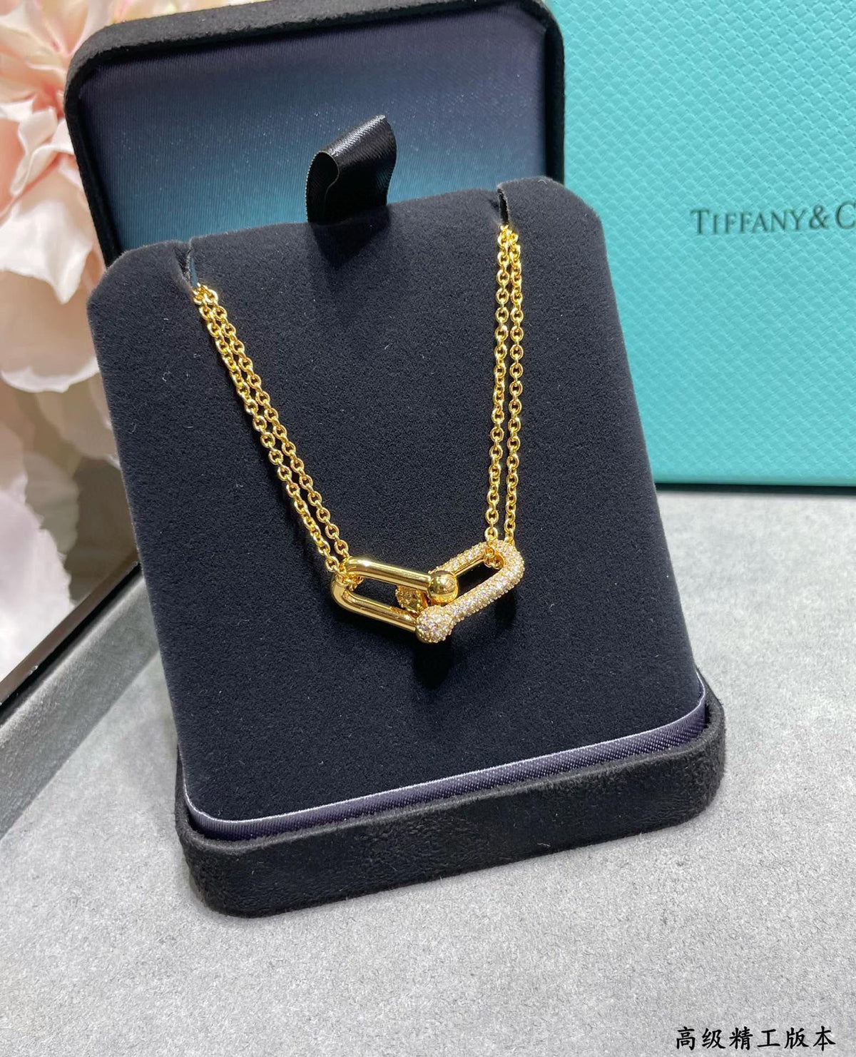 crystal chain Necklace for women - alternate angle view 2