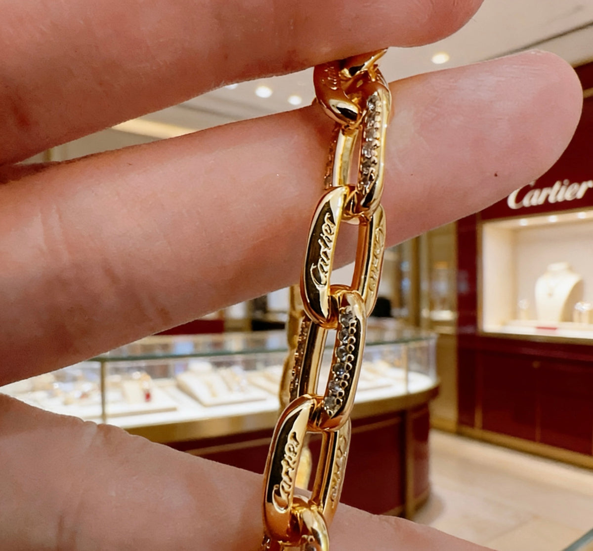 gold crystal minimalist Ring for men - alternate angle view 8