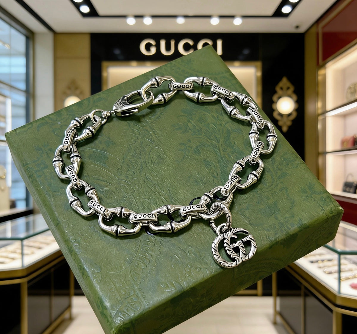 beige luxury Bracelet for men - alternate angle view 7