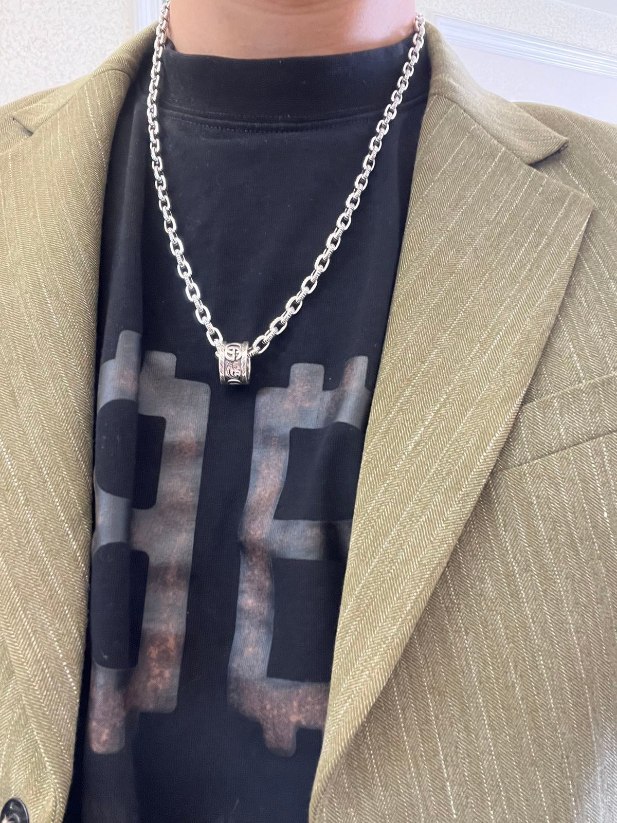antique double g Necklace for women - alternate angle view 6