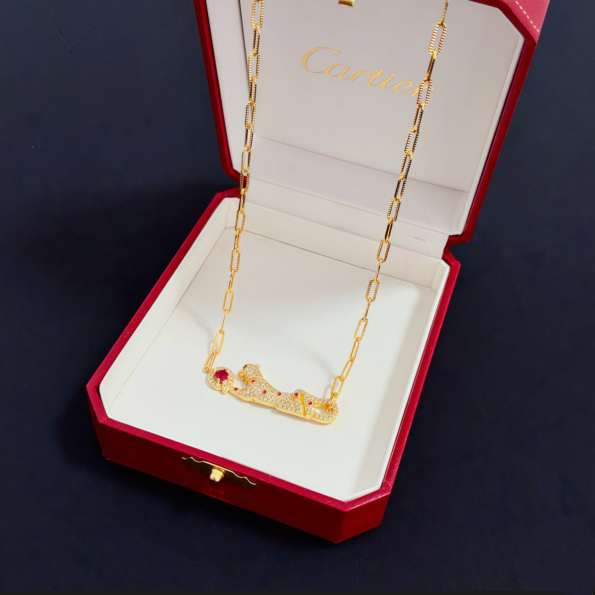 gold crystal floral Bangle for men - alternate angle view 6