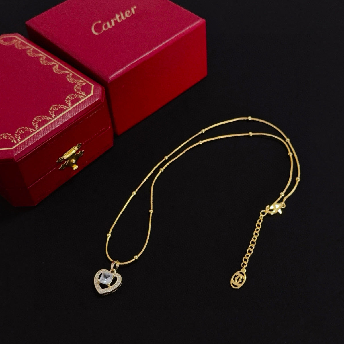 gold crystal floral Bangle for men - alternate angle view 7