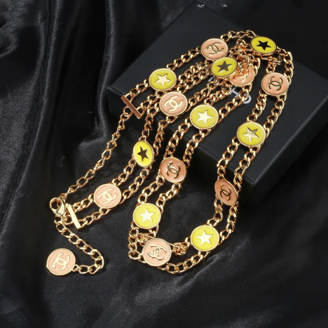 gold luxury Waist Chain for women - alternate angle view 4