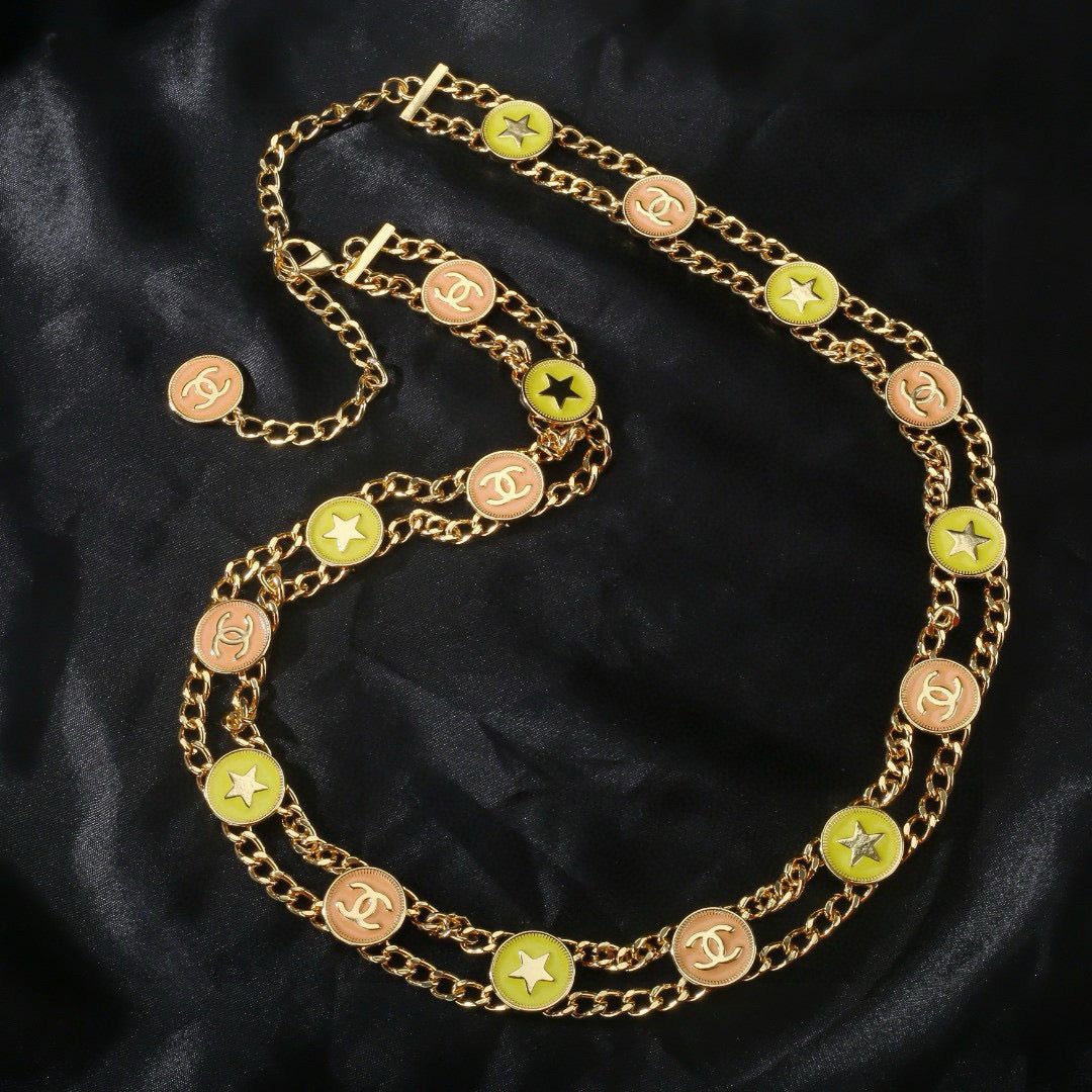 gold luxury Waist Chain for women - alternate angle view 2